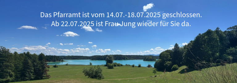 Urlaub Pfarramt