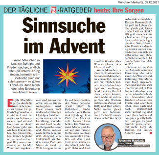 tz-ratgeber "Sinnsuche im Advent"