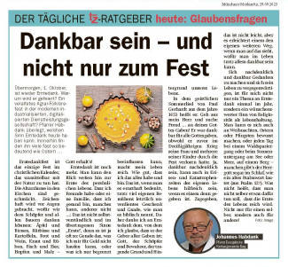 29.09.2023 - tz-ratgeber - Dankbar sein - und nicht nur zum Fest