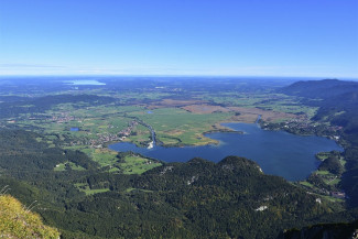 Kochelsee und nördliches Oberland von oben