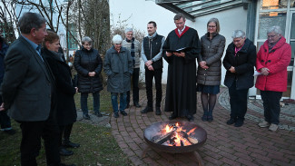 Gethsemanepredigt am Feuer von Prädikant Peter Schickel