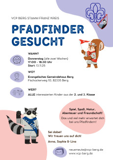 Neue Pfadfindergruppe in Berg