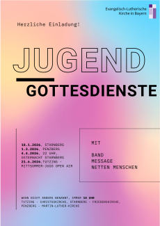 Jugendgottesdienste in der Region 2026