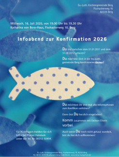 Infoabend zur Konfirmation 2026
