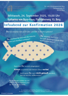 Infoabend zur Konfirmation 2026