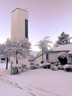 Glockenturm im Winter