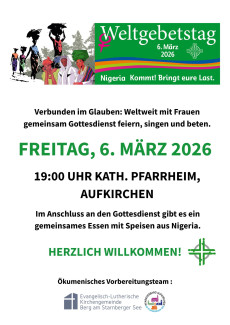 Weltgebetstag der Frauen 2026