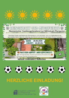 Plakat mit Einladung zum Ökumenischen Sommergottesdienst