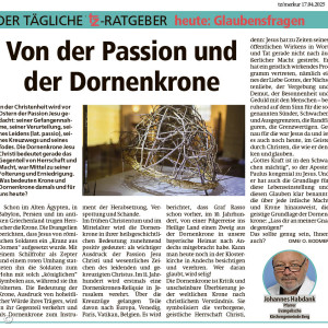 tz-Kolumne vom 17.04.2025