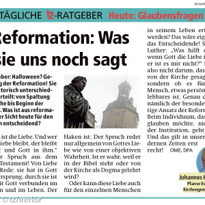 tz-Kolumne vom 31.10.2025